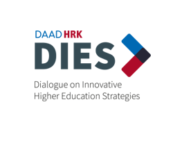 Logo of the Dialogue on Innovative Higher Education Strategies (DIES) Programme that is run jointly by the DAAD and the German Rectors' Conference (HRK)